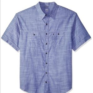 Izod Dockside Chambray Shirt Twilight Blue
